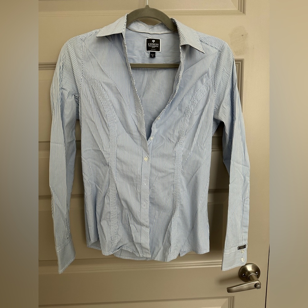 Express, striped business shirt